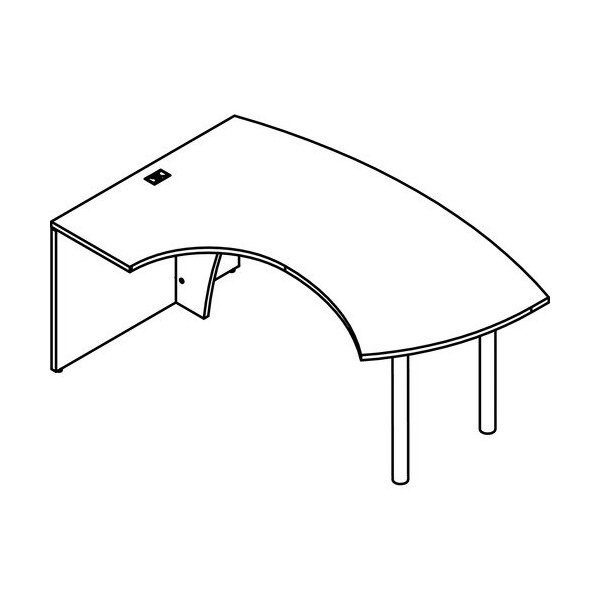 Groupe Lacasse Table, Right Ellipse, 72inWx48inDx29-3/8inH, Niagara LASM1NQSCT1872A - main